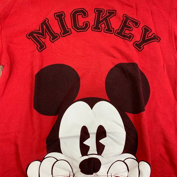 Disney Mickey Mouse Peek-a_Boo Red Crewneck Large - Picture 3 of 4